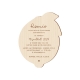 Invitation baptême originale en bois citron