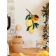 Décoration cuisine grappe de citrons
