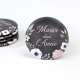 Magnet mariée dans l'année, mariage fleuri ardoise