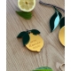Magnet personnalisé citron cadeaux d'invités baptême anniversaire