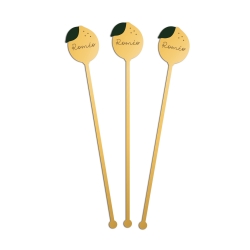 Touillette personnalisée citron thème été agrumes