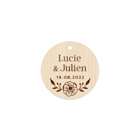 Étiquettes personnalisées mariage, cadeaux d'invités