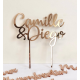 Cake topper mariage, cake topper personnalisé