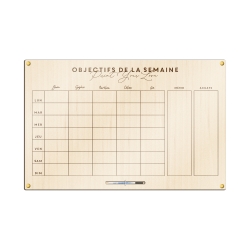 Planning hebdomadaire mural, planificateur entreprise