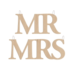 Décorations pour chaise Mr Mrs