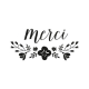 Tampon merci fleuri 