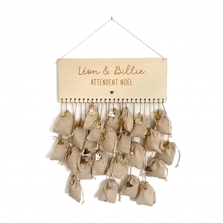 Calendrier de l'Avent en bois DIY Mon Petit Léon