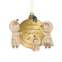 Boule de Noël petite tribu