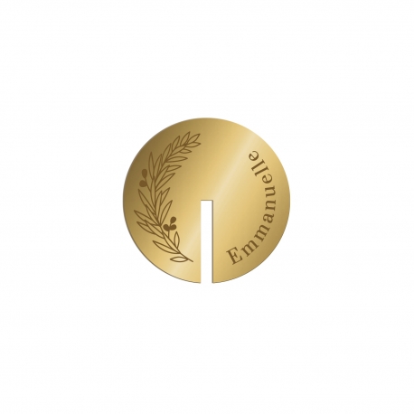 Marque-verre branche de sapin, marque-places table de Noël