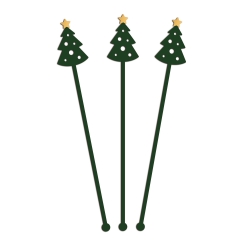 Touillette sapin de Noël, décoration table de Noël