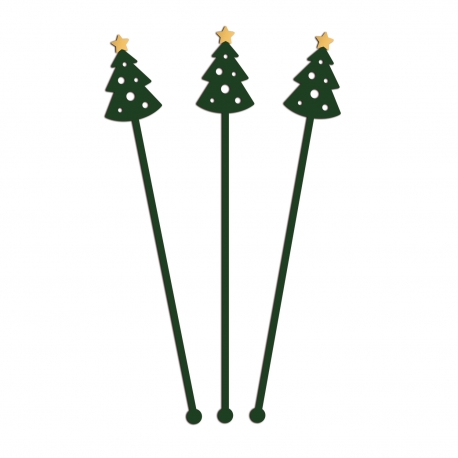 Touillette sapin de Noël, décoration table de Noël