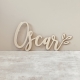 Enseigne prénom en bois calligraphie décoration enfant