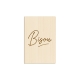Carte postale en bois Bisou, cadeau St Valentin