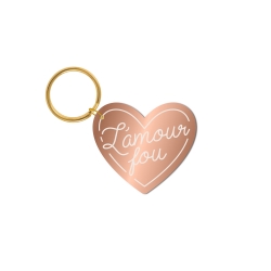 Porte-clé coeur l'amour fou, cadeau Saint-Valentin