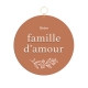 Décoration murale originale Notre famille d'amour
