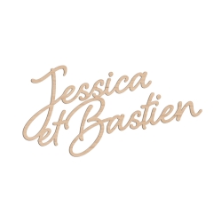 Prénoms en bois personnalisés mariage, enseigne décorative