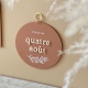 Médaillon terracotta à personnaliser avec date