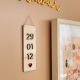 Affiche date qui compte en bois, cadeau mariage saint valentin