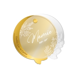 Miroir de poche personnalisable cadeau mamie