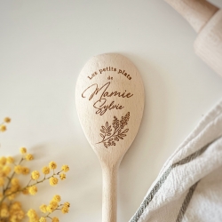 Cuillère en bois mimosa