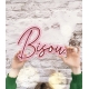Enseigne colorée Bisou. format 30 cm