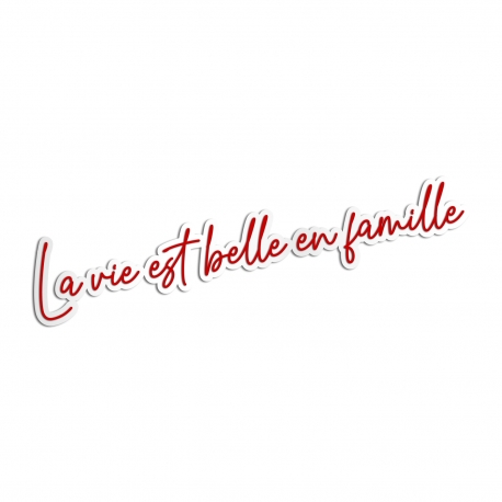 Enseigne personnalisée style néon rouge, citation sur-mesure