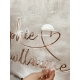 Enseigne prénom enfant plexi miroir rose gold