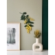 Décoration d'intérieur design et tendance, branche de mimosa