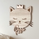 Enseigne murale personnalisée tête de chat