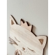 Décoration murale tête de chat avec couronne plexiglas