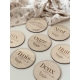 Carte étapes en bois bébé, cadeau naissance
