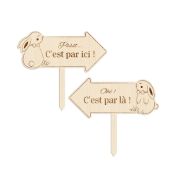 Flèche directionnelle chasse aux oeufs