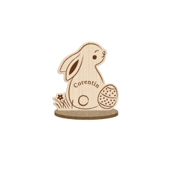Marque-place lapin de Pâques personnalisé