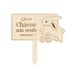 Panneau départ chasse aux oeufs