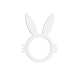 Rond de serviette lapin de Pâques, décoration table