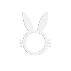 Rond de serviette lapin