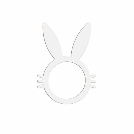 Rond de serviette lapin de Pâques, décoration table