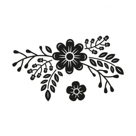 Tampon scrapbooking fleurs champêtre décoration enveloppe invitation