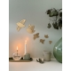 Envolée d'oiseaux effet laiton, décoration murale design et tendance