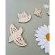 Oiseaux en bois à accrocher au mur, décoration murale poétique