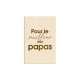 Carte de voeux en bois Pour le meilleur des papas
