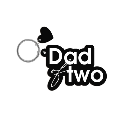 Porte-clé noir Dad of