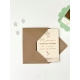 Carte de voeux en bois à personnaliser pour maîtresse, nounou, atsem