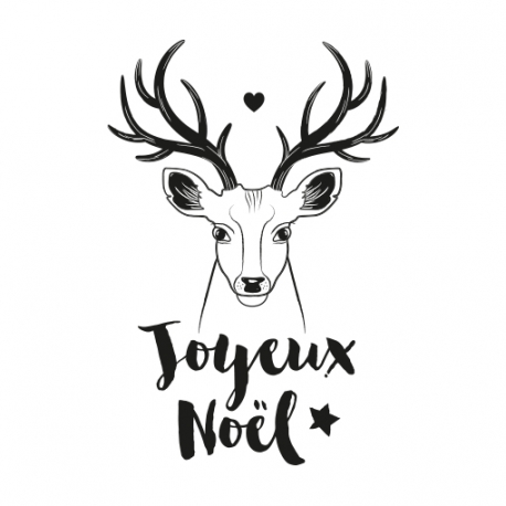 Tampon encreur Joyeux Noël renne