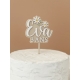 Cake topper marguerite prénom et âge