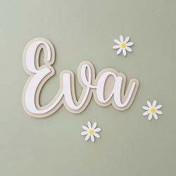 Décoration prénom enfant, couleur personnalisée
