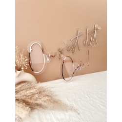 Enseigne mariage style néon, citation On s'est dit Oui !