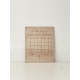 Planning en bois organisation mensuelle famille, petit 1 ligne