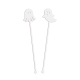 Touillette à cocktail Halloween, fantôme plexiglas blanc