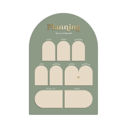 Semainier mural, planning hebdomadaire plexiglas sauge